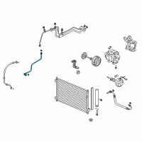 OEM Acura ZDX Pipe Assembly B, Aircon Diagram - 80322-SZN-305