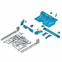 OEM 2021 Ford Ranger Rear Floor Pan Diagram - KB3Z-2610020-A