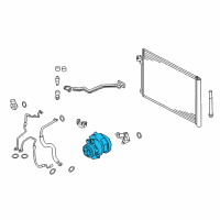 OEM BMW X6 Air Conditioning Compressor Without Magnetic Coupling Diagram - 64-50-9-192-317