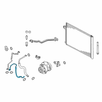 OEM 2012 BMW X5 Pressure Hose, Compressor-Condenser Diagram - 64-50-9-195-802