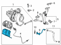 OEM 2021 Chevrolet Silverado 1500 Water Feed Tube Diagram - 55511518