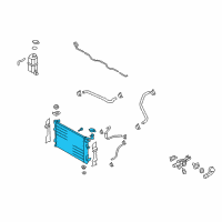 OEM 2008 Hyundai Elantra Radiator Assembly Diagram - 25310-2H050