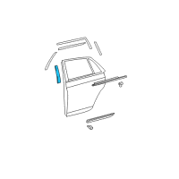 OEM 2010 Toyota Avalon Applique Diagram - 75761-AC010