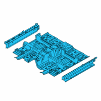 OEM Kia Soul Panel Assembly-Floor, Ctr Diagram - 65100K0000