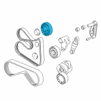 OEM 2004 BMW X5 Belt Tensioner Pulley Diagram - 11-28-1-748-131
