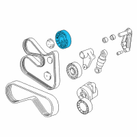 OEM BMW 325is Belt Tensioner Pulley Diagram - 11-28-1-748-131