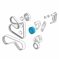 OEM 2004 BMW X3 Belt Idler Pulley Diagram - 11-28-7-516-847