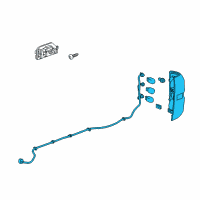OEM Chevrolet Silverado 1500 Tail Lamp Assembly Diagram - 84288718