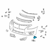 OEM 2021 Infiniti Q50 Distance Sensor Assembly Diagram - 28438-4HB3A