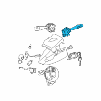 OEM 2005 Toyota Camry Wiper Switch Diagram - 84652-21030