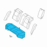 OEM 2001 Nissan Altima Cushion Assy-Rear Seat Diagram - 88300-9E571