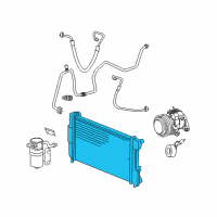 OEM 2005 Dodge Dakota CONDENSER-Air Conditioning Diagram - 55056352AC