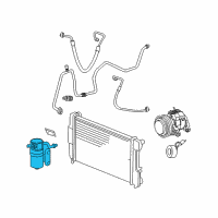 OEM 2005 Dodge Dakota DRIER-Air Conditioning Diagram - 55056596AD