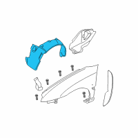 OEM 2005 Dodge Neon Shield-Splash Diagram - 5008676AB