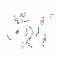 OEM 1998 Nissan Pathfinder Hose Assy-Suction, Power Steering Diagram - 49717-0W000