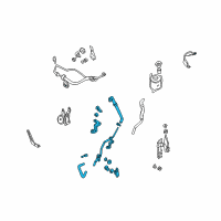 OEM 1997 Nissan Pathfinder Hose & Tube Assy-Power Steering Diagram - 49721-0W000