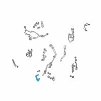 OEM 1997 Nissan Pathfinder Hose-Return, Power Steering Diagram - 49725-0W001