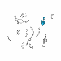 OEM 1997 Infiniti QX4 Tank Assy-Reservoir Diagram - 49180-0W000