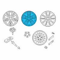 OEM Kia Soul EV Wheel Assembly-Aluminum Diagram - 52905B2320