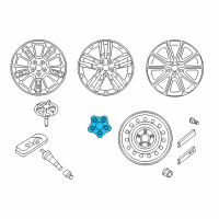 OEM 2016 Kia Soul EV Wheel Hub Cap Assembly Diagram - 52960B2000