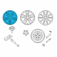OEM 2015 Kia Soul EV Wheel Assembly-Aluminum Diagram - 52905B2300