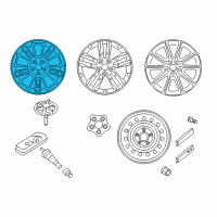 OEM Kia Soul EV Wheel Assembly-Aluminum Diagram - 52905B2300