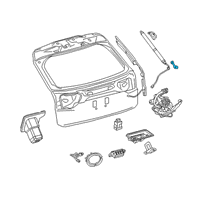 OEM 2018 Lexus RX350L Bracket, Back Door DAMPER Stay Diagram - 68947-48030