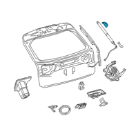 OEM Lexus RX450hL Bracket, Back Door DAMPER Stay Diagram - 68945-48120