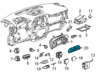 OEM 2020 GMC Sierra 2500 HD Heater Control Diagram - 84692231