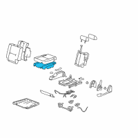 OEM 2008 Cadillac Escalade Pad Asm-Rear Seat #2 Cushion Diagram - 15804536