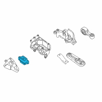 OEM 2015 Nissan Sentra Engine Mounting Insulator Left Diagram - 11220-1KG0A