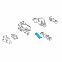 OEM Nissan Engine Mount Bracket, Rear Right Diagram - 11332-9AM0B