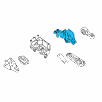 OEM 2015 Nissan Sentra Engine Mounting Insulator, Right Diagram - 11210-5UD0A