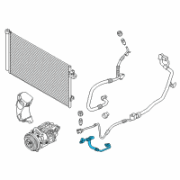 OEM BMW 530i Pressure Hose, Compressor-Condenser Diagram - 64-53-9-303-467