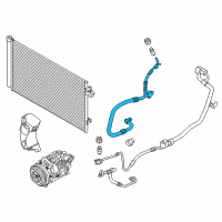 OEM BMW 750i Suction Pipe Evaporator-Compressor Diagram - 64-53-9-303-468