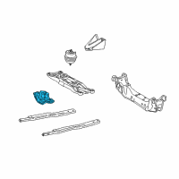 OEM 2004 Lincoln LS Rear Mount Diagram - 3W4Z-6068-AA