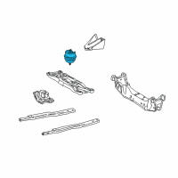 OEM 2000 Lincoln LS Front Mount Diagram - 6W4Z-6038-BA