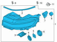 OEM Hyundai Ioniq 5 LAMP ASSY-HEAD, LH Diagram - 92101-GI150