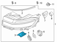 OEM Hyundai Ioniq 5 L.E.D DRIVER MODULE-HEADLAMP Diagram - 92180-GI150