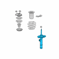 OEM Honda Insight Damper Unit, Front Right Diagram - 51611-TXM-A03