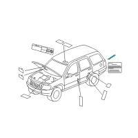 OEM 2009 Jeep Commander Jack Diagram - 55197451AB