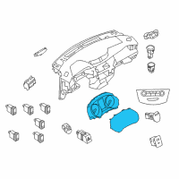 OEM 2020 Nissan Rogue Sport Instrument Cluster Diagram - 24810-6MM0A