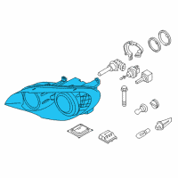 OEM 2013 BMW X5 Composite Headlamp Left Diagram - 63-11-7-287-017