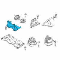 OEM 2015 BMW 528i Gearbox Supporting Bracket Diagram - 22-32-6-781-237