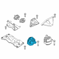 OEM BMW 528i xDrive Engine Mount Diagram - 22-11-7-935-149