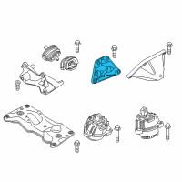 OEM 2012 BMW 528i xDrive Engine Mount Bracket Right Diagram - 22-11-6-781-236