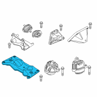 OEM 2009 BMW 750Li Gearbox Cross Member Diagram - 22-32-6-788-568