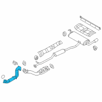 OEM Nissan Rogue Exhaust Tube Front Diagram - 20010-4BA4A