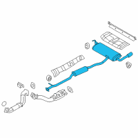 OEM 2018 Nissan Rogue MUFFLER Assembly - Exhaust Main Diagram - 20100-9FL0A