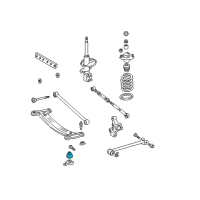 OEM 1994 Toyota Camry Suspension Crossmember Mount Cushion Diagram - 52275-06030